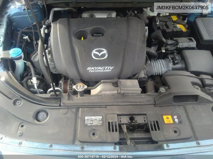 Auction sale of the 2019 Mazda CX 5 , vin: JM3KFBCM2K0637905, lot number: 38718718