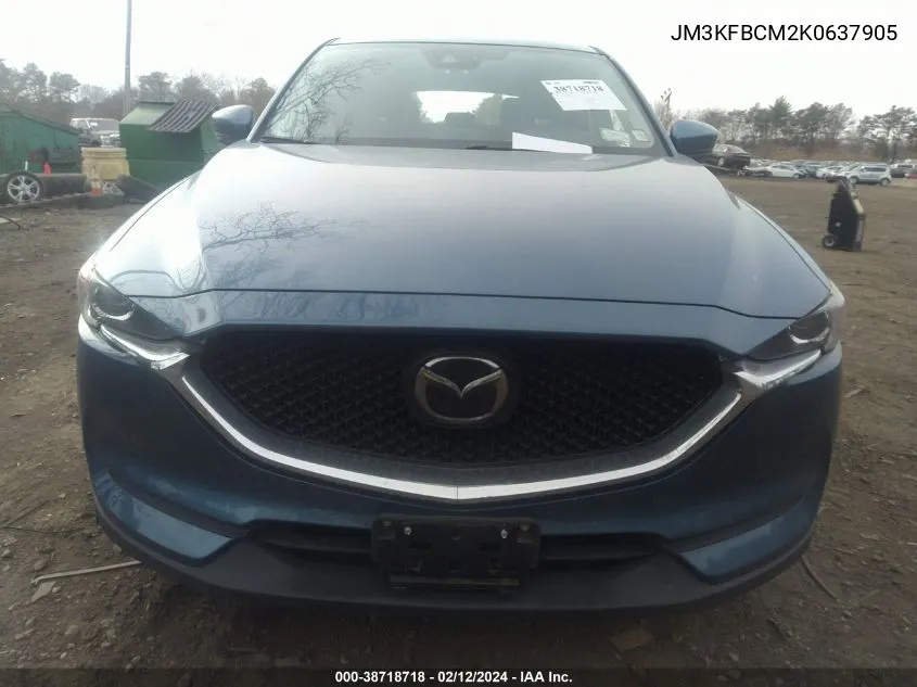 Auction sale of the 2019 Mazda CX 5 , vin: JM3KFBCM2K0637905, lot number: 38718718