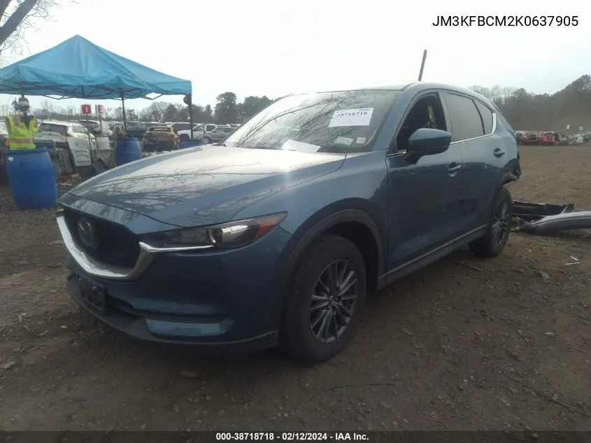 Auction sale of the 2019 Mazda CX 5 , vin: JM3KFBCM2K0637905, lot number: 38718718