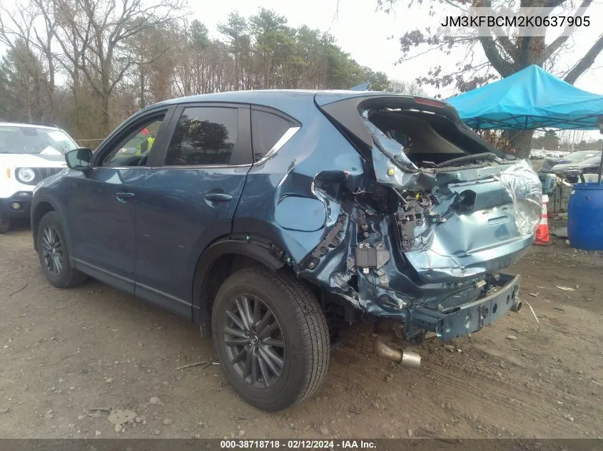Auction sale of the 2019 Mazda CX 5 , vin: JM3KFBCM2K0637905, lot number: 38718718