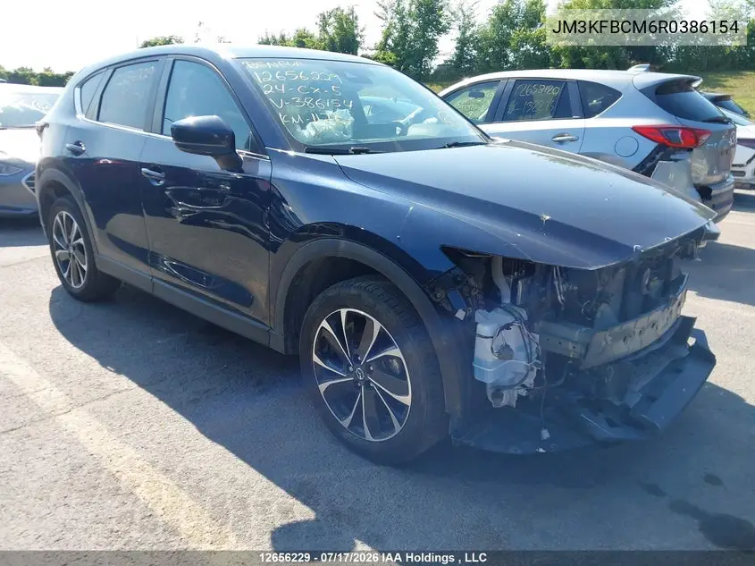 Auction sale of the 2024 Mazda CX 5 , vin: JM3KFBCM6R0386154, lot number: 12656229