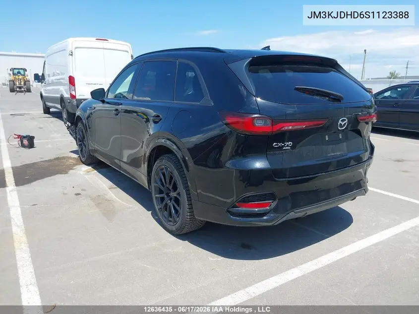 Auction sale of the 2025 Mazda CX 70 , vin: JM3KJDHD6S1123388, lot number: 12636435