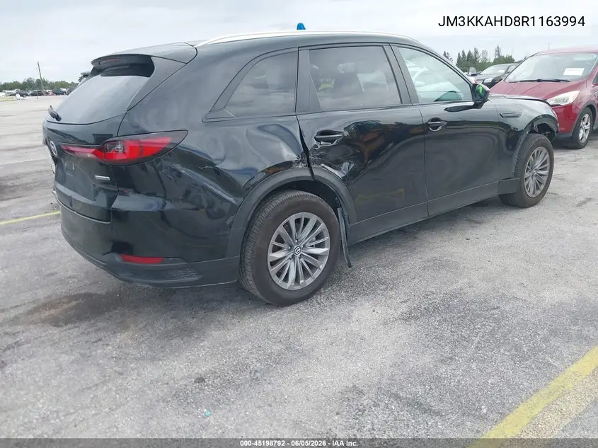 Auction sale of the 2024 Mazda CX 90 , vin: JM3KKAHD8R1163994, lot number: 45198792