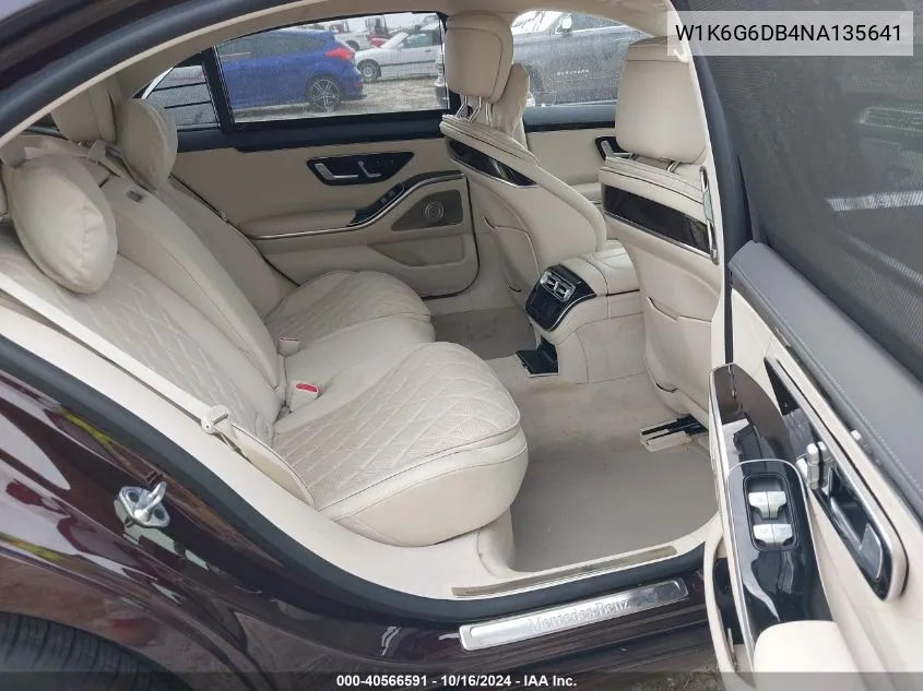 Auction sale of the 2022 Mercedes Benz S klasse , vin: W1K6G6DB4NA135641, lot number: 40566591