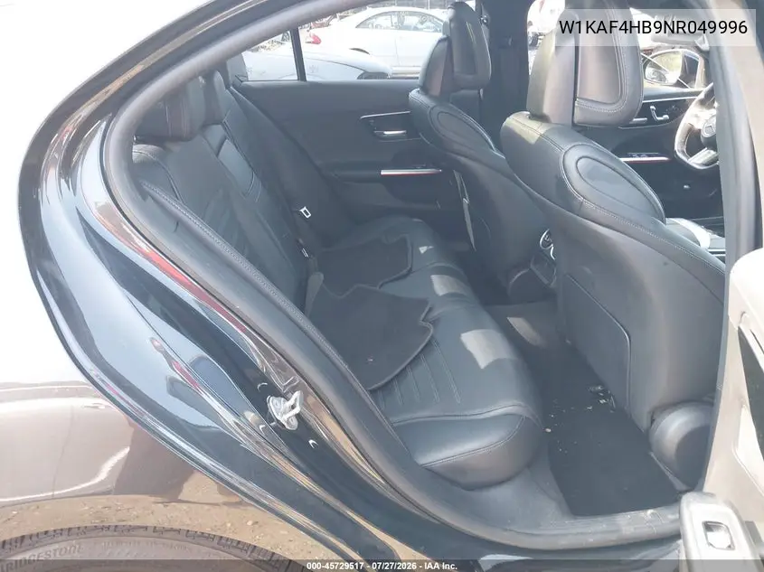 Auction sale of the 2022 Mercedes Benz C klasse , vin: W1KAF4HB9NR049996, lot number: 45729517