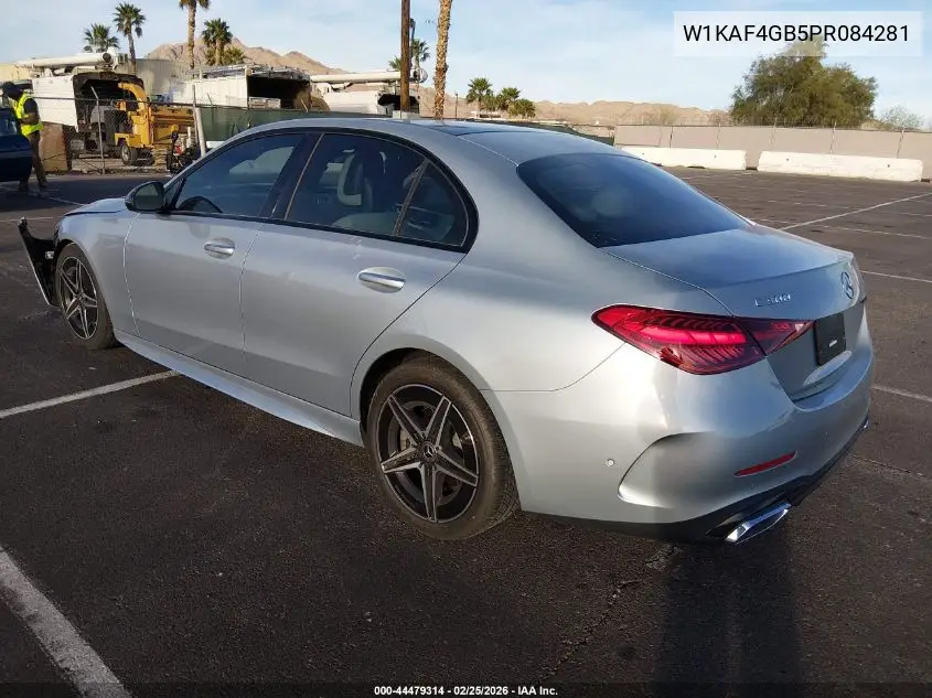 Auction sale of the 2023 Mercedes Benz C klasse , vin: W1KAF4GB5PR084281, lot number: 44479314