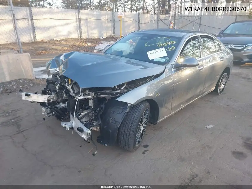 Auction sale of the 2024 Mercedes Benz C klasse , vin: W1KAF4HB0RR230670, lot number: 44319763