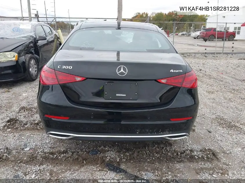 Auction sale of the 2025 Mercedes Benz C klasse , vin: W1KAF4HB1SR281228, lot number: 43563635