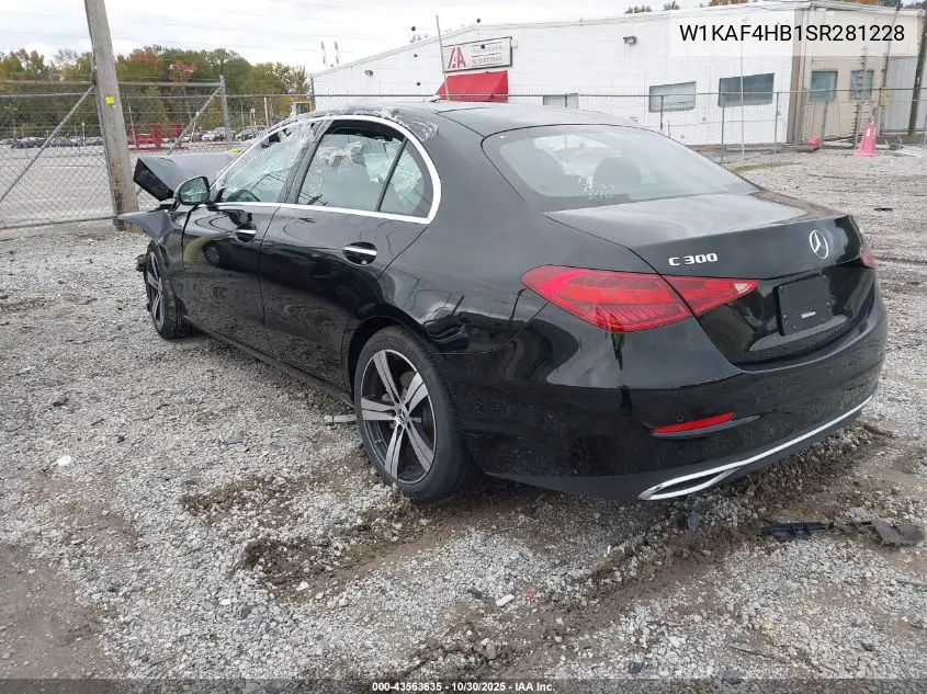 Auction sale of the 2025 Mercedes Benz C klasse , vin: W1KAF4HB1SR281228, lot number: 43563635