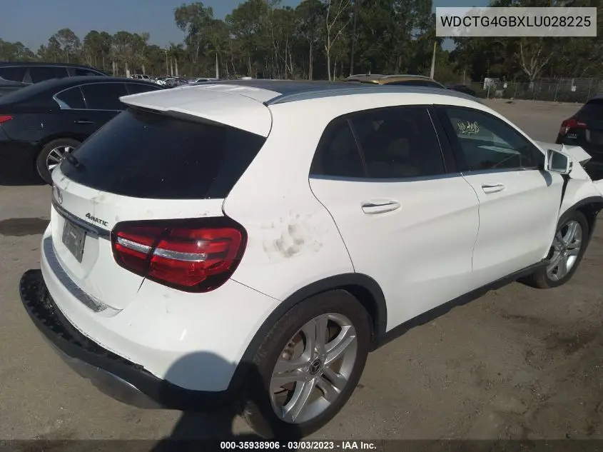 Auction sale of the 2020 Mercedes Benz GLA klasse , vin: WDCTG4GBXLU028225, lot number: 35938906