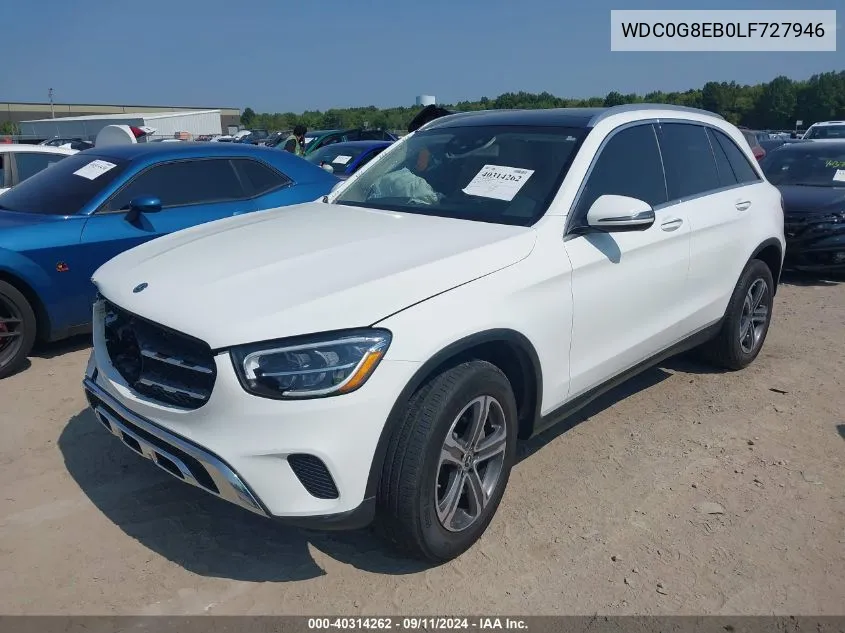 Auction sale of the 2020 Mercedes Benz GLC , vin: WDC0G8EB0LF727946, lot number: 40314262