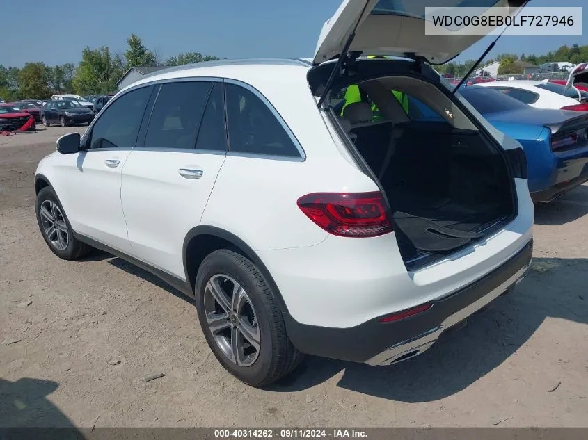 Auction sale of the 2020 Mercedes Benz GLC , vin: WDC0G8EB0LF727946, lot number: 40314262