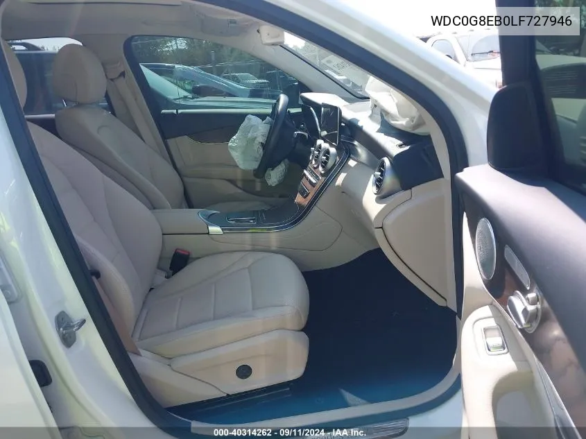 Auction sale of the 2020 Mercedes Benz GLC , vin: WDC0G8EB0LF727946, lot number: 40314262
