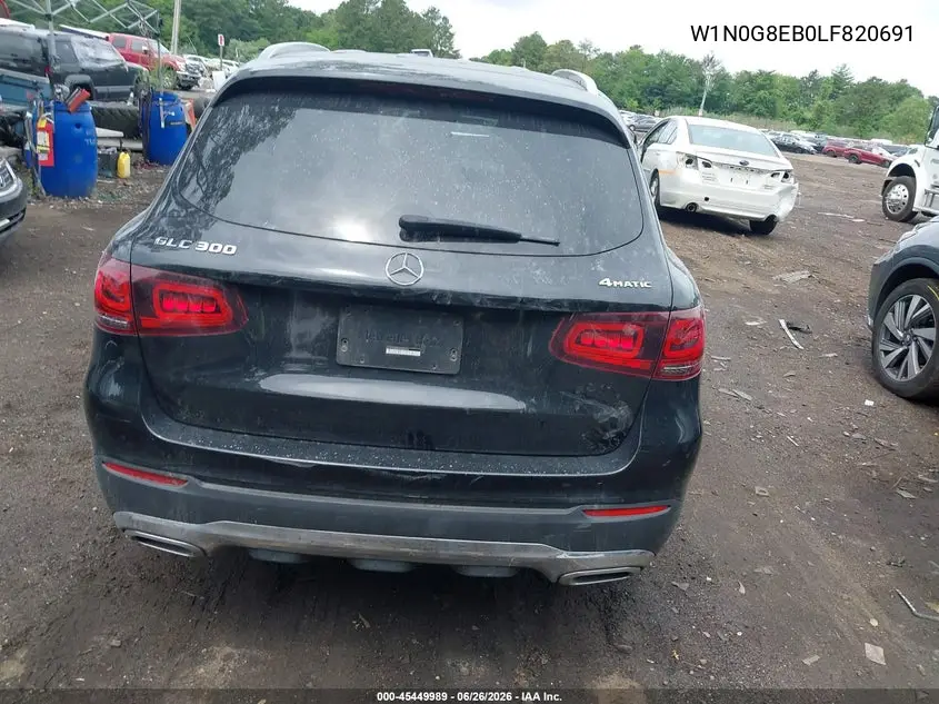 Auction sale of the 2020 Mercedes Benz GLC , vin: W1N0G8EB0LF820691, lot number: 45449989
