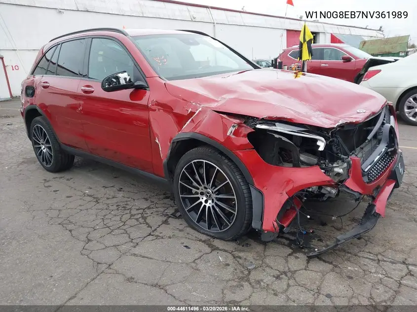 Auction sale of the 2022 Mercedes Benz GLC , vin: W1N0G8EB7NV361989, lot number: 44611496