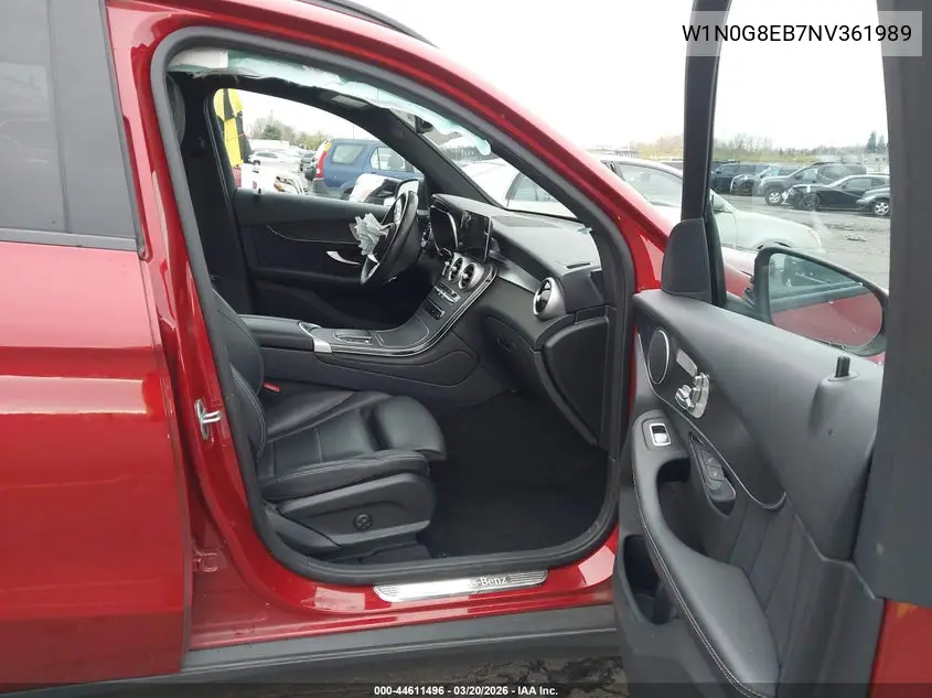 Auction sale of the 2022 Mercedes Benz GLC , vin: W1N0G8EB7NV361989, lot number: 44611496