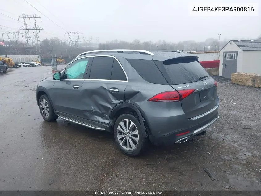 Auction sale of the 2023 Mercedes Benz GLE , vin: 4JGFB4KE3PA900816, lot number: 38895777