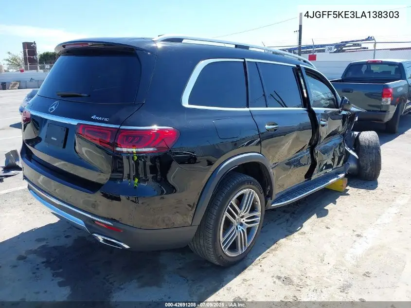 Auction sale of the 2020 Mercedes Benz GLS klasse , vin: 4JGFF5KE3LA138303, lot number: 42691208