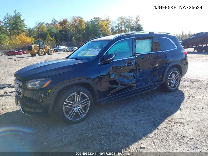 Auction sale of the 2022 Mercedes Benz GLS klasse , vin: 4JGFF5KE1NA726624, lot number: 40622341