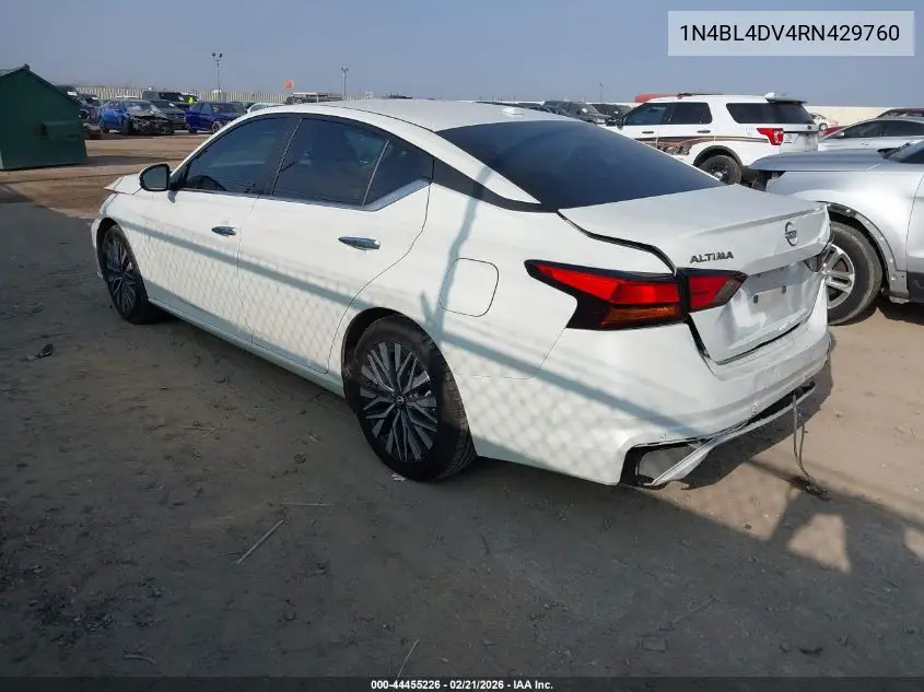 Auction sale of the 2024 Nissan Altima , vin: 1N4BL4DV4RN429760, lot number: 44455226