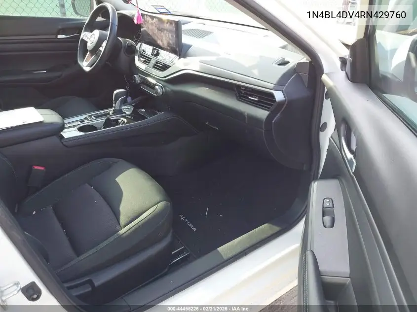 Auction sale of the 2024 Nissan Altima , vin: 1N4BL4DV4RN429760, lot number: 44455226