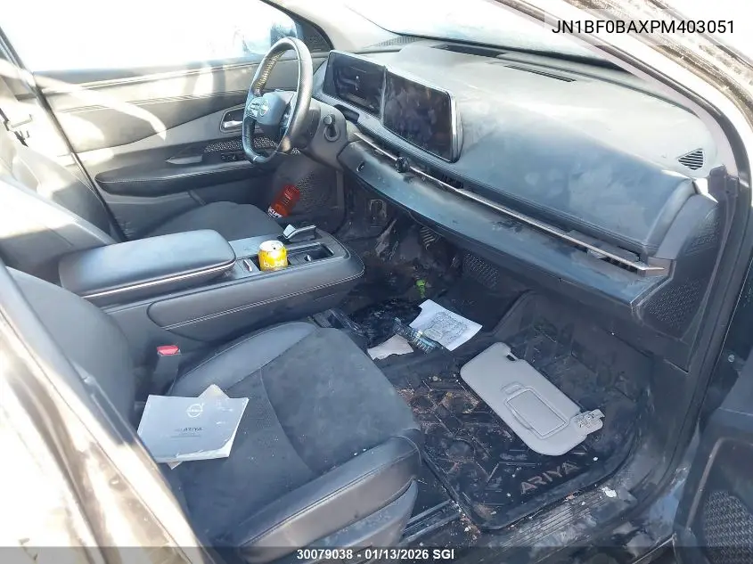 Auction sale of the 2023 Nissan Ariya , vin: JN1BF0BAXPM403051, lot number: 30079038