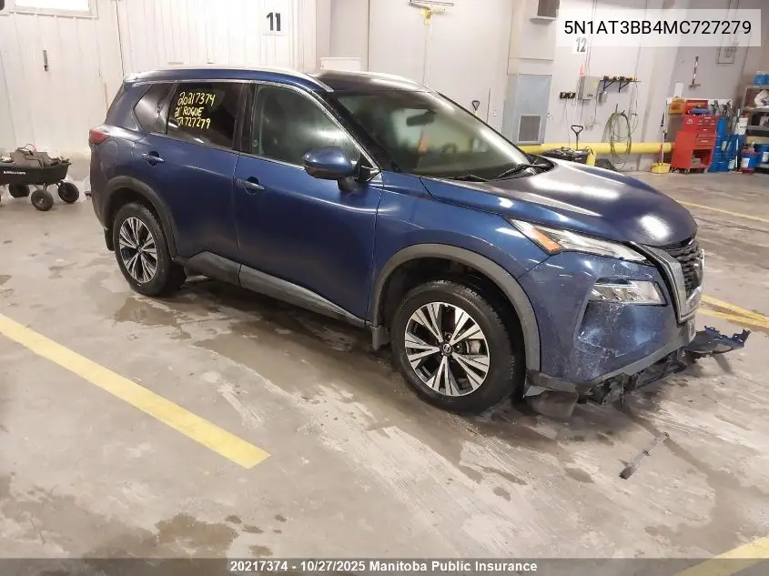 Auction sale of the 2021 Nissan Rogue , vin: 5N1AT3BB4MC727279, lot number: 20217374