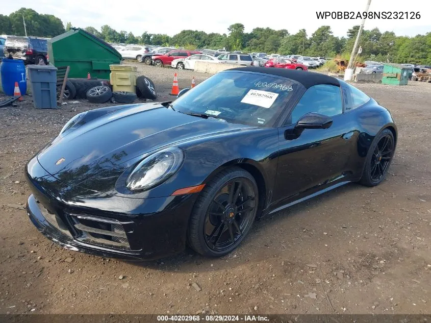 Auction sale of the 2022 Porsche 911 , vin: WP0BB2A98NS232126, lot number: 40202968