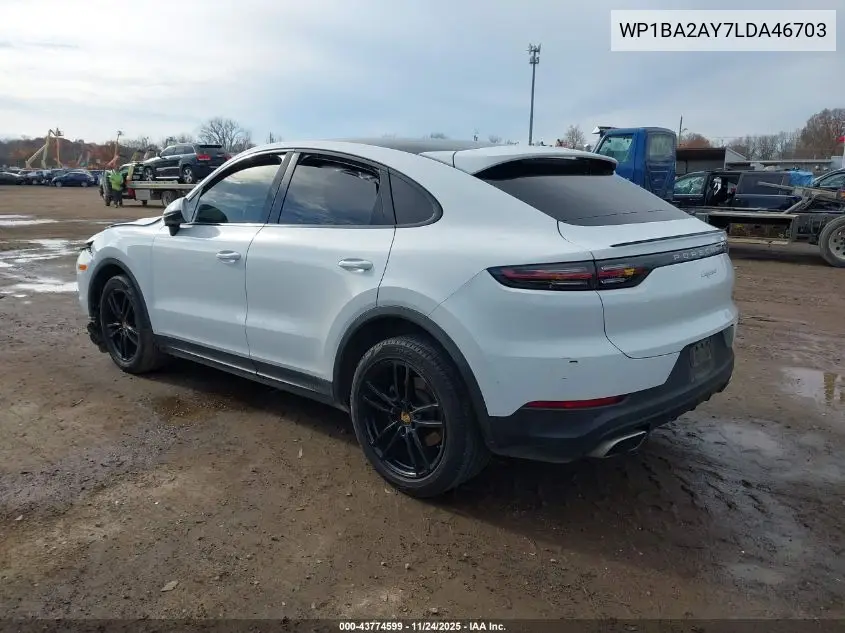 Auction sale of the 2020 Porsche Cayenne Coupe , vin: WP1BA2AY7LDA46703, lot number: 43774599