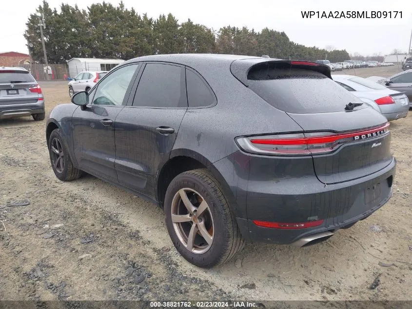 Auction sale of the 2021 Porsche Macan , vin: WP1AA2A58MLB09171, lot number: 38821762