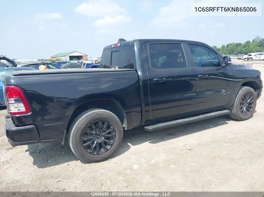 Auction sale of the 2019 RAM 1500 , vin: 1C6SRFFT6KN865006, lot number: 12658235