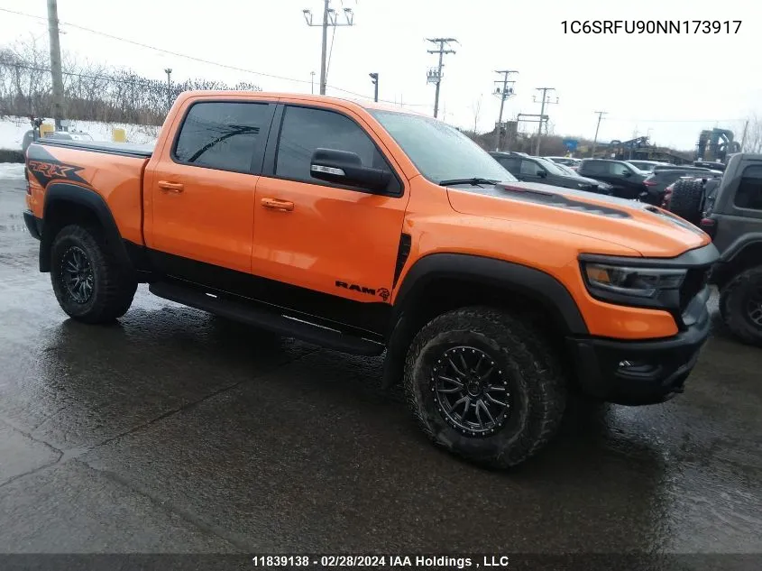 Auction sale of the 2022 RAM 1500 , vin: 1C6SRFU90NN173917, lot number: 11839138