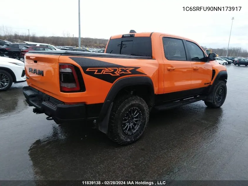 Auction sale of the 2022 RAM 1500 , vin: 1C6SRFU90NN173917, lot number: 11839138