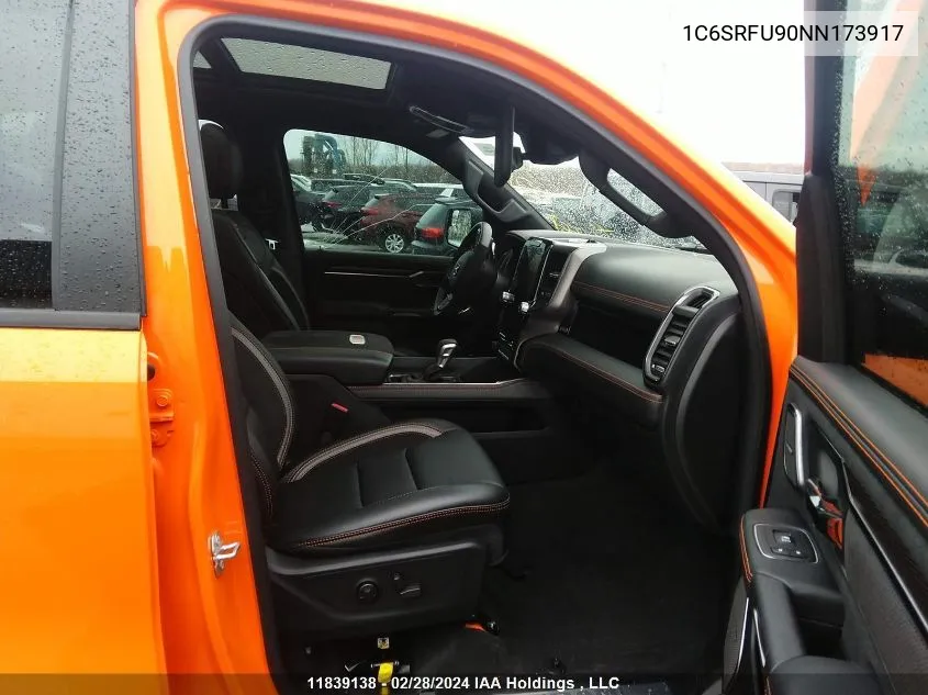 Auction sale of the 2022 RAM 1500 , vin: 1C6SRFU90NN173917, lot number: 11839138