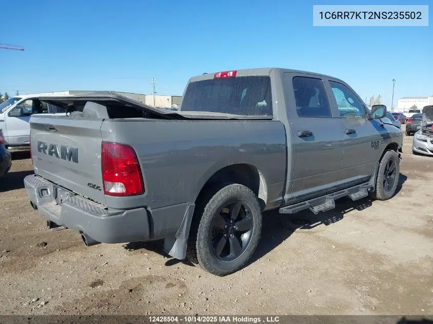 Auction sale of the 2022 RAM 1500 , vin: 1C6RR7KT2NS235502, lot number: 12428504