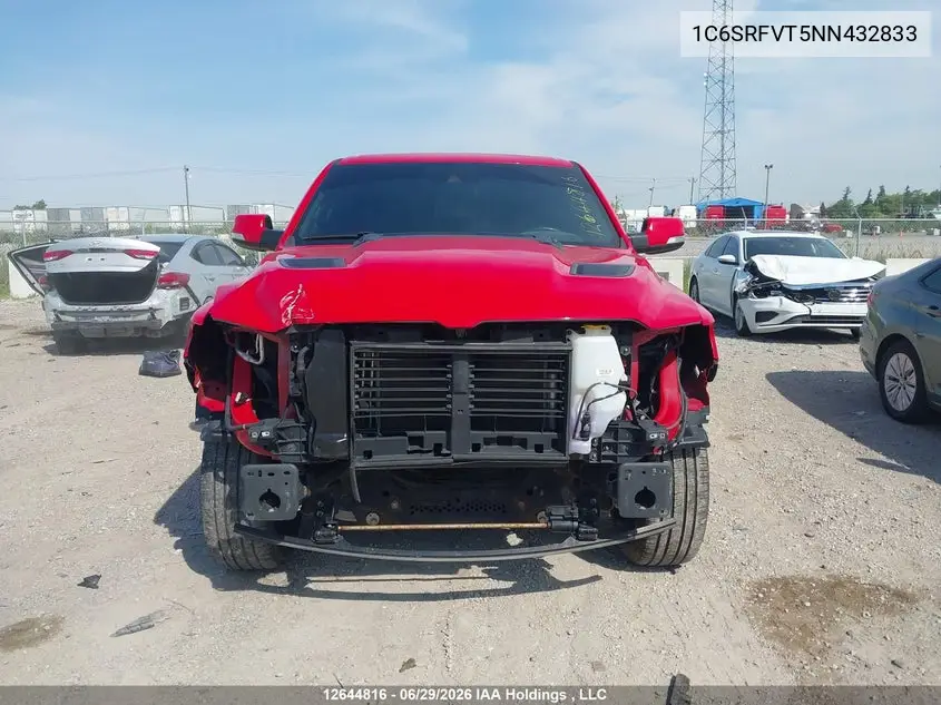 Auction sale of the 2022 RAM 1500 , vin: 1C6SRFVT5NN432833, lot number: 12644816