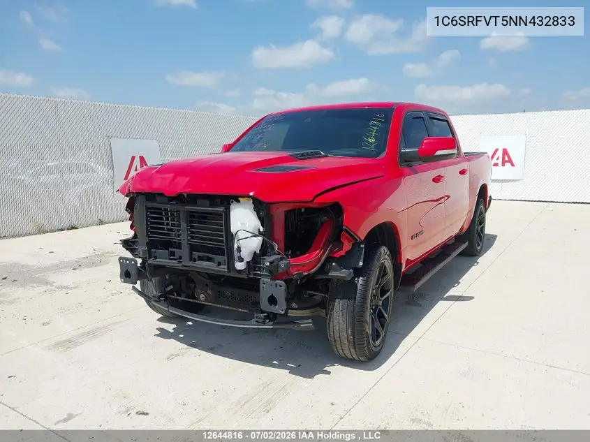 Auction sale of the 2022 RAM 1500 , vin: 1C6SRFVT5NN432833, lot number: 12644816