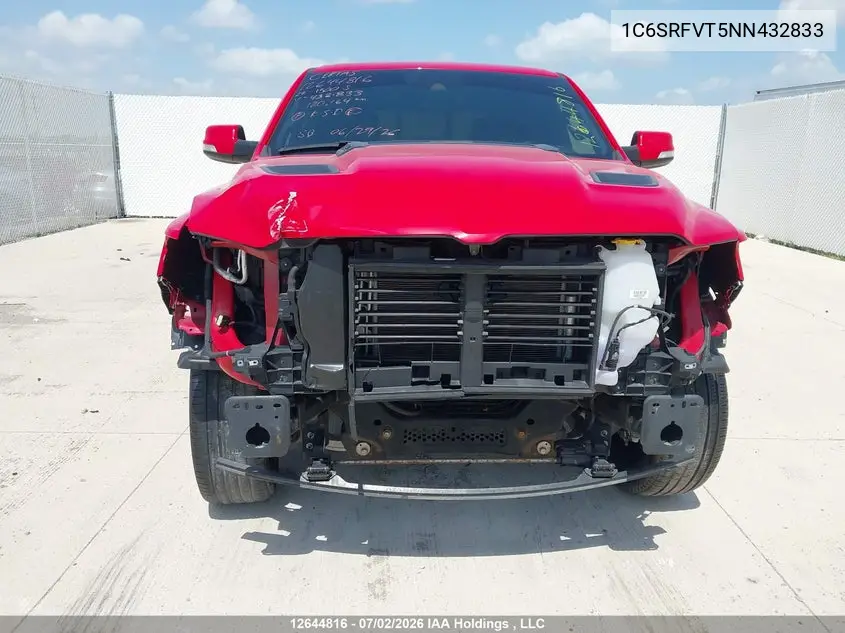 Auction sale of the 2022 RAM 1500 , vin: 1C6SRFVT5NN432833, lot number: 12644816