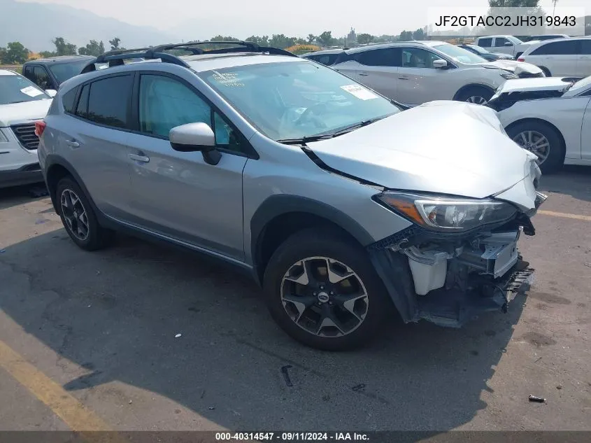 Auction sale of the 2018 Subaru XV , vin: JF2GTACC2JH319843, lot number: 40314547