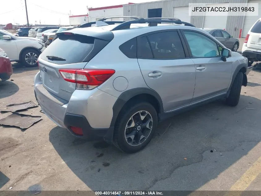 Auction sale of the 2018 Subaru XV , vin: JF2GTACC2JH319843, lot number: 40314547