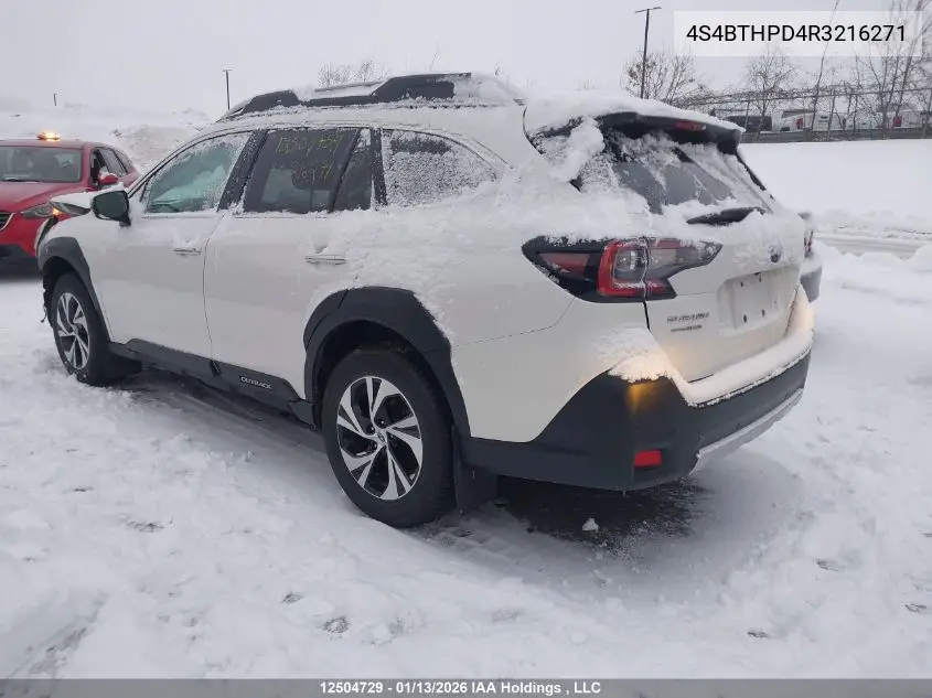 Auction sale of the 2024 Subaru Outback , vin: 4S4BTHPD4R3216271, lot number: 12504729