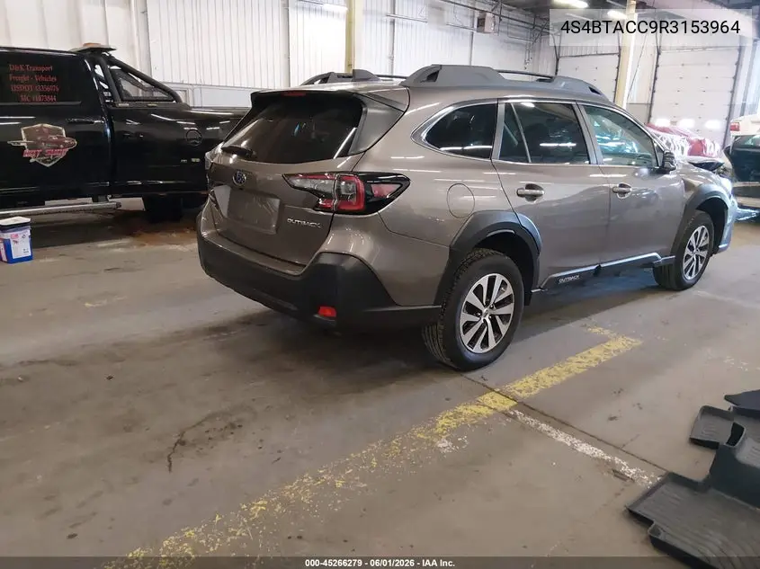 Auction sale of the 2024 Subaru Outback , vin: 4S4BTACC9R3153964, lot number: 45266279