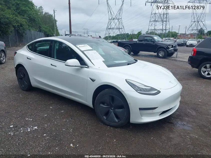 Auction sale of the 2020 Tesla Model 3 , vin: 5YJ3E1EA1LF612879, lot number: 45446939