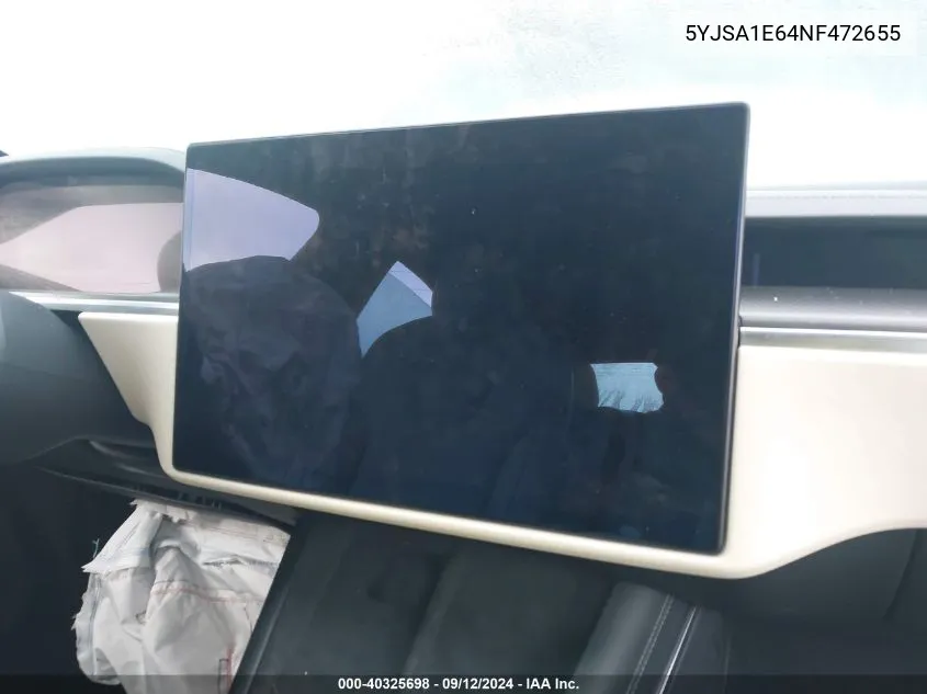 Auction sale of the 2022 Tesla Model S , vin: 5YJSA1E64NF472655, lot number: 40325698