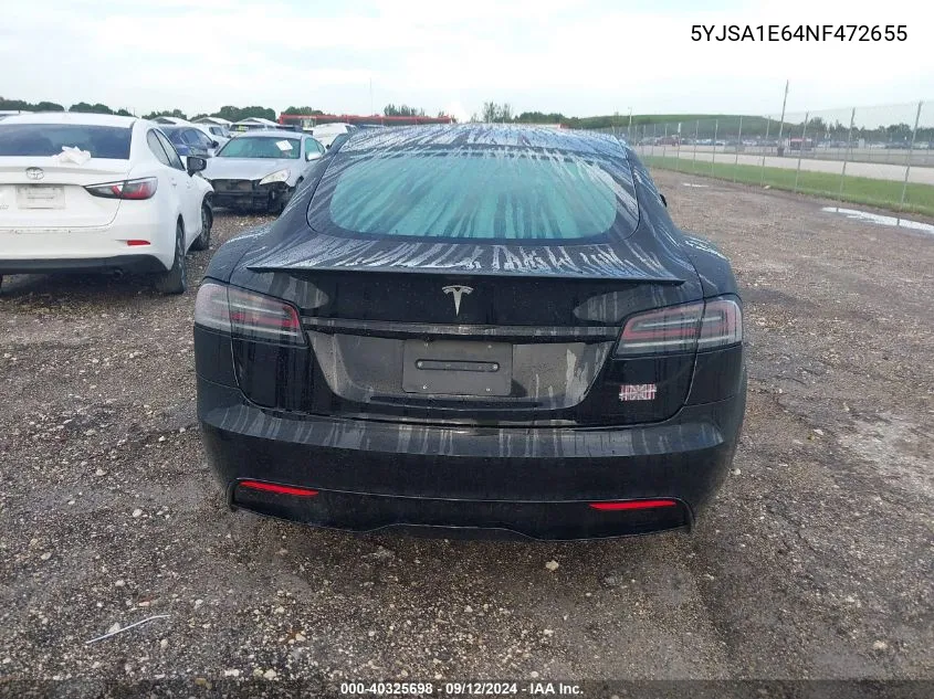 Auction sale of the 2022 Tesla Model S , vin: 5YJSA1E64NF472655, lot number: 40325698
