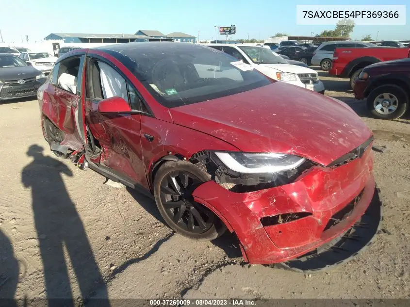 Auction sale of the 2023 Tesla Model X , vin: 7SAXCBE54PF369366, lot number: 37260009