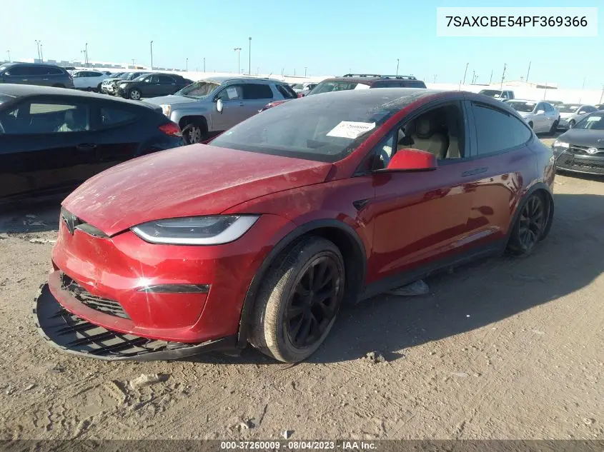 Auction sale of the 2023 Tesla Model X , vin: 7SAXCBE54PF369366, lot number: 37260009