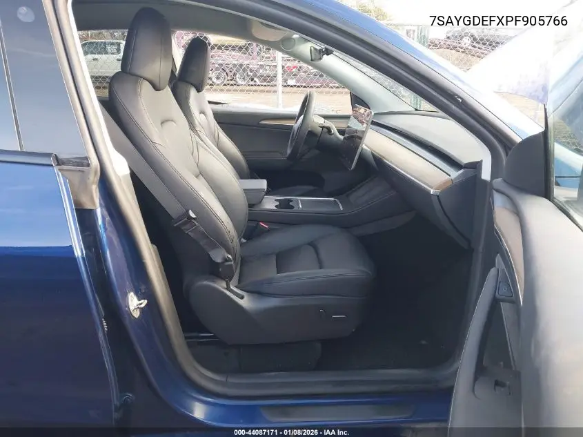 Auction sale of the 2023 Tesla Model Y , vin: 7SAYGDEFXPF905766, lot number: 44087171
