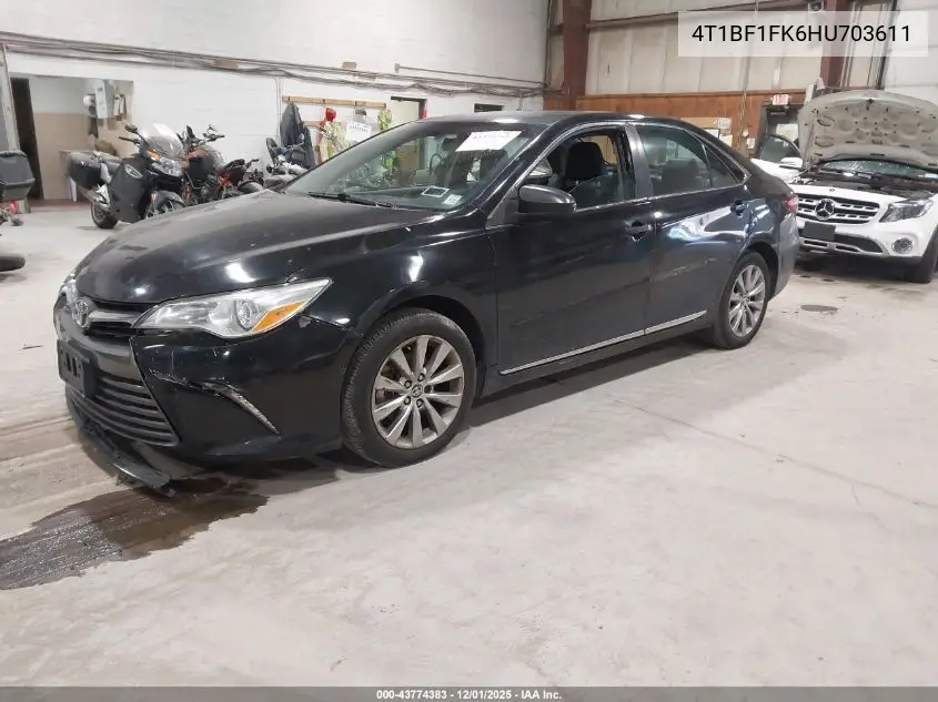Auction sale of the 2017 Toyota Camry , vin: 4T1BF1FK6HU703611, lot number: 43774383