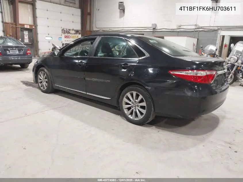 Auction sale of the 2017 Toyota Camry , vin: 4T1BF1FK6HU703611, lot number: 43774383